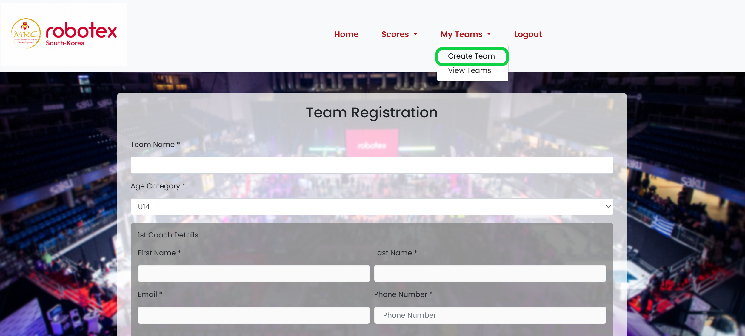 Create Team